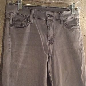 7 for All Mankind skinny light gray jeans size 27